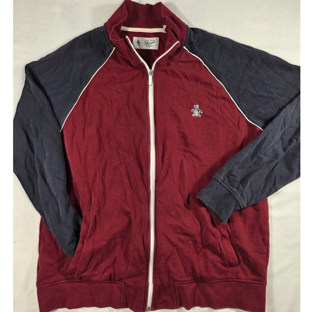 Y2K Vintage Original Penguin Munsingwear Track Jacke Full Zip Mens L